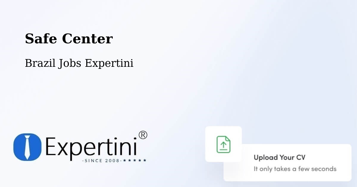 Safety Center – Iaçu - Brazil Jobs Expertini